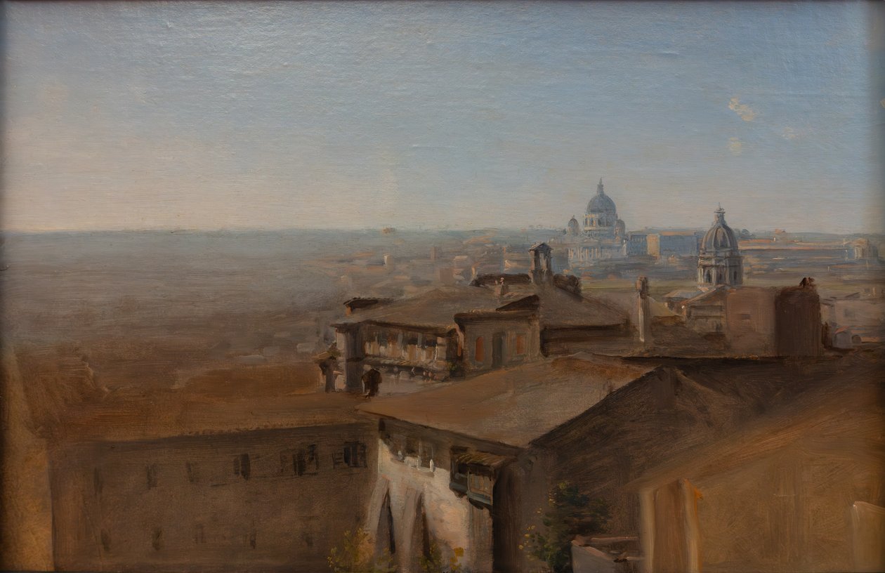 Veduta di San Pietro da Villa Malta da Johann Georg von Dillis