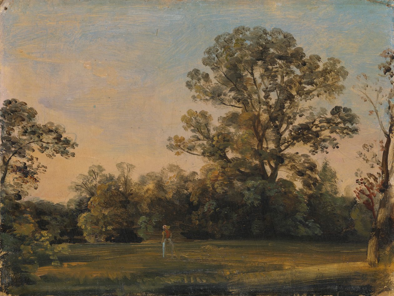 Paesaggio di parco al mattino presto da Johann Georg von Dillis