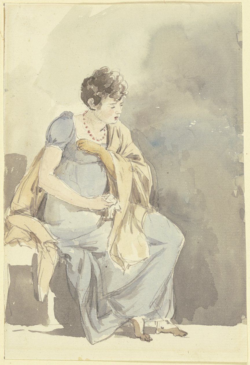 Donna seduta da Johann Georg von Dillis