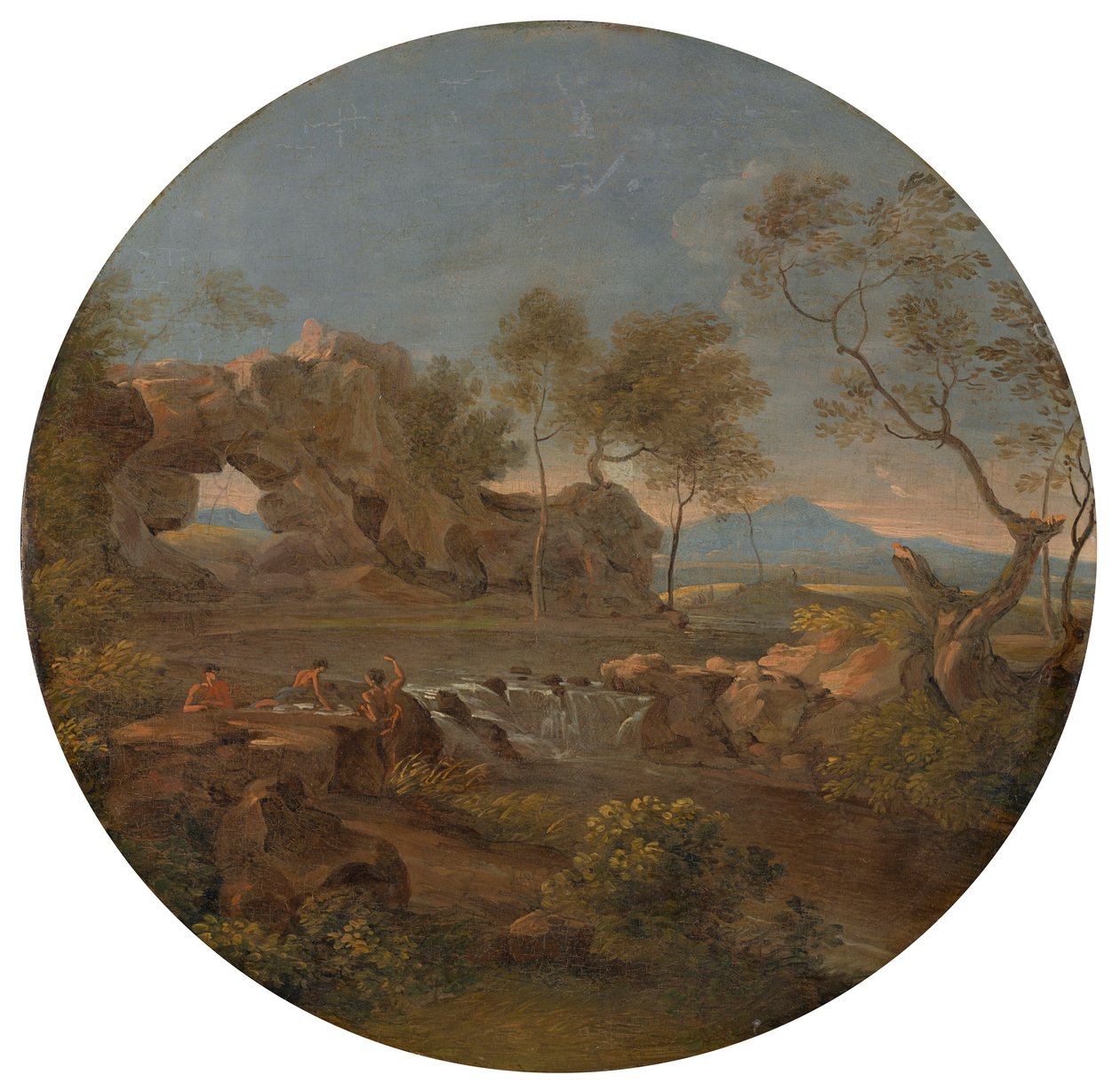 Paesaggio meridionale con arco di roccia da Johann Georg von Dillis