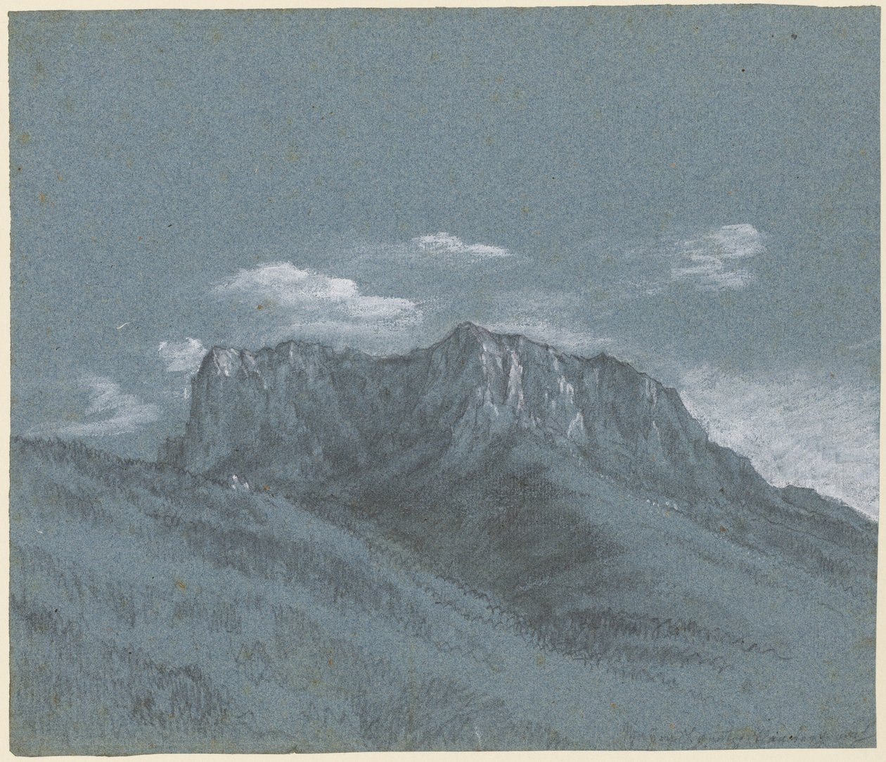 Il Rauschberg, c.1800 da Johann Georg von Dillis