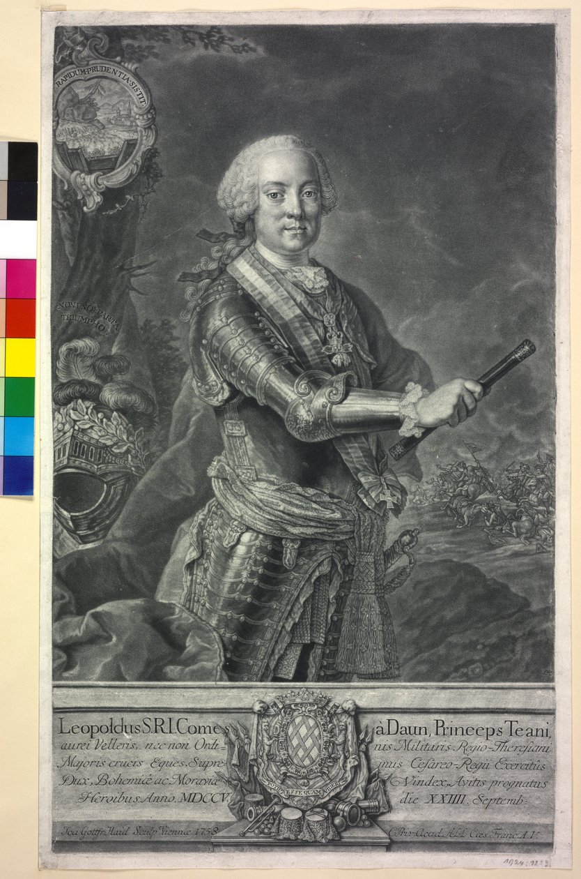 Leopoldo conte Daun da Johann Gottfried Haid