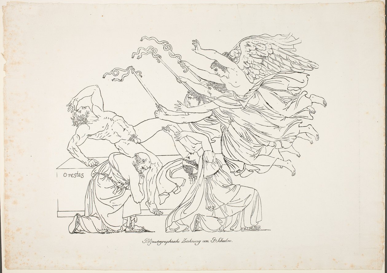 Persecuzione di Oreste da Johann Gottfried Schadow