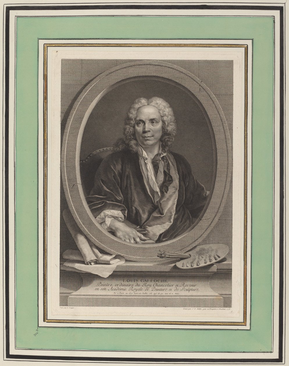 Louis Galloche da Johann Gotthard Müller, after Louis Tocqué