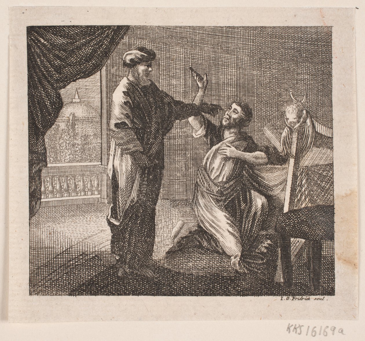 Vignetta per H. Niemeyer "Caratteristiche bibliche" da Johann Gottlieb Friedrich