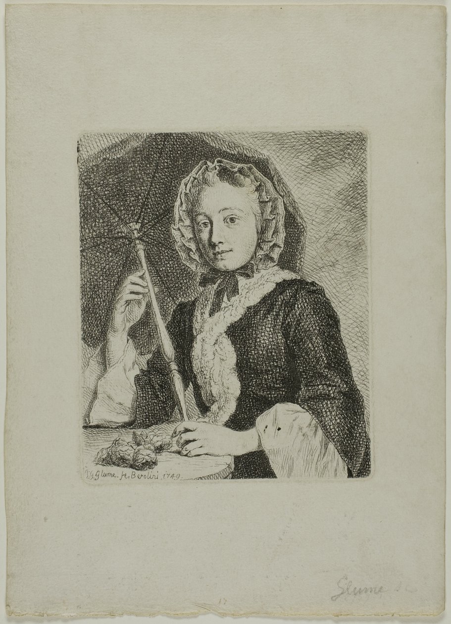 Donna con un parasole (Mrs. Friedrich Christian Glume, cognata dell