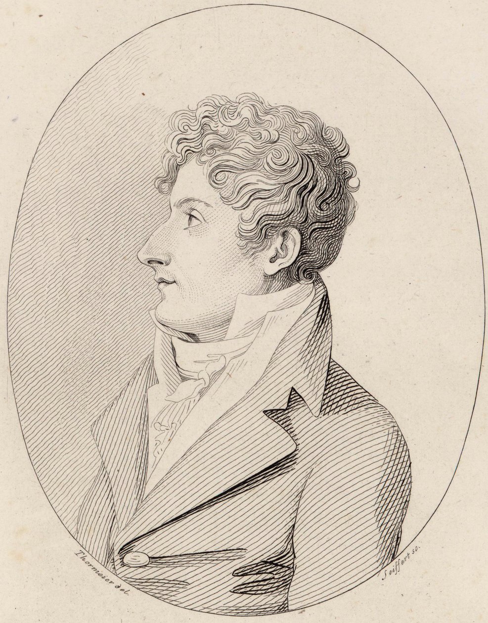 Ritratto del compositore Francesco Morlacchi 1784-1841 da Johann Gottlob Seyffert