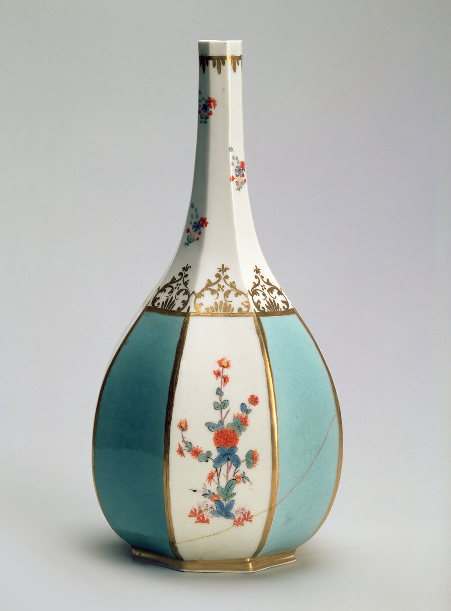 Fiasca, a forma di bottiglia di sake giapponese, per la fabbrica di Meissen, c.1725 da Johann Gregor Herold