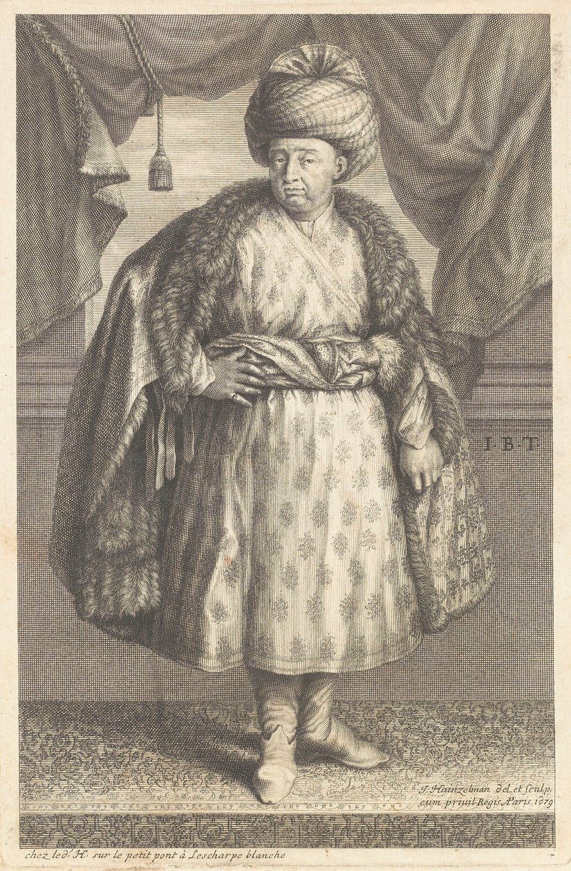 Ritratto di Jean-Baptiste Tavernier (1605-1689) da Johann Hainzelmann