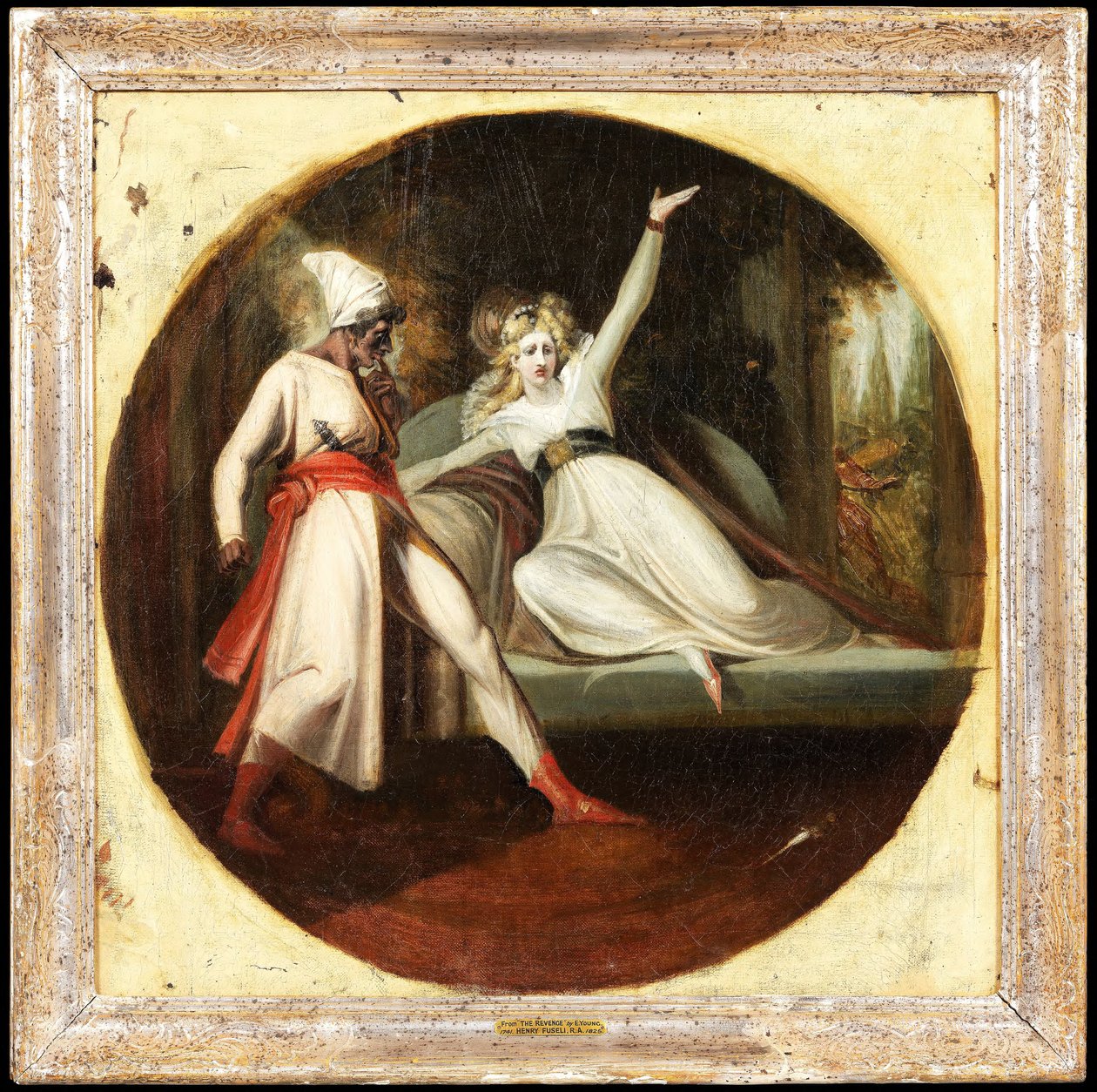 Leonora scopre il pugnale di Alonzo da Johann Heinrich Füssli