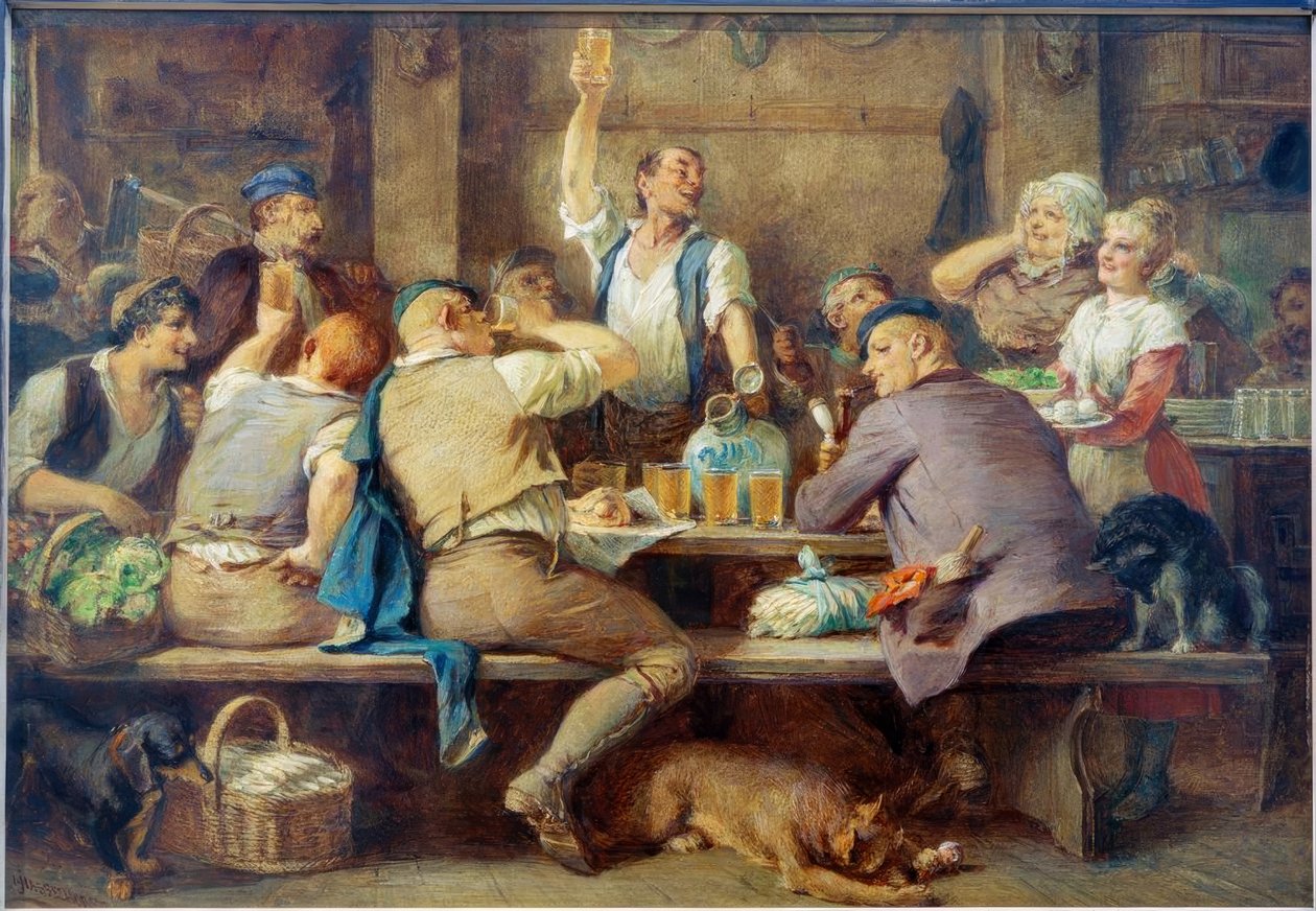 Taverna di sidro di mele a Sachsenhausen da Johann Heinrich Hasselhorst