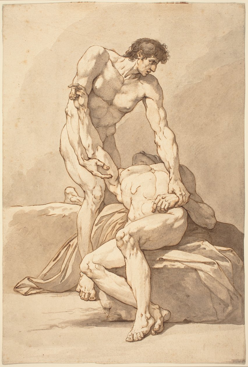 Due Uomini Nudi da Johann Heinrich Lips