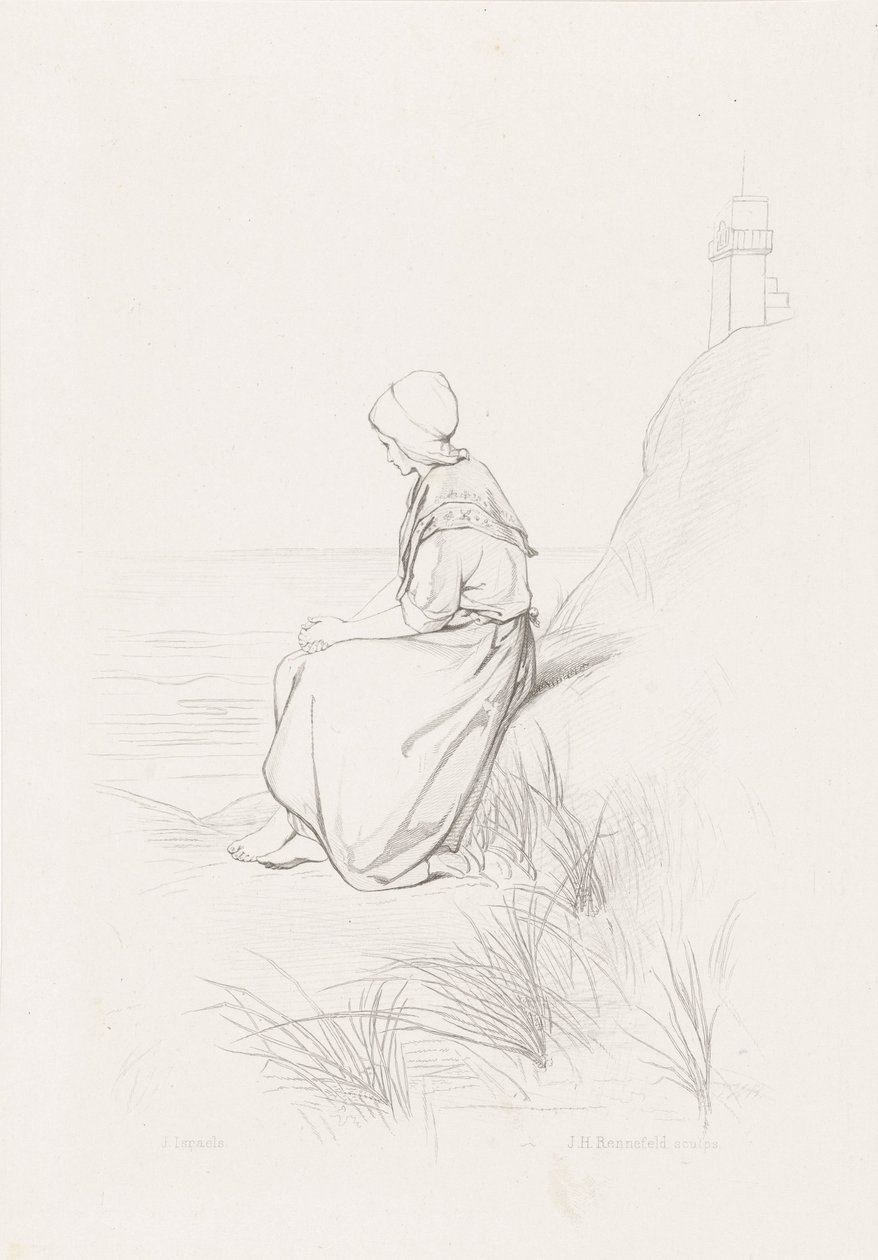 Ragazza nelle dune (I bambini del mare) da Johann Heinrich Maria Hubert Rennefeld