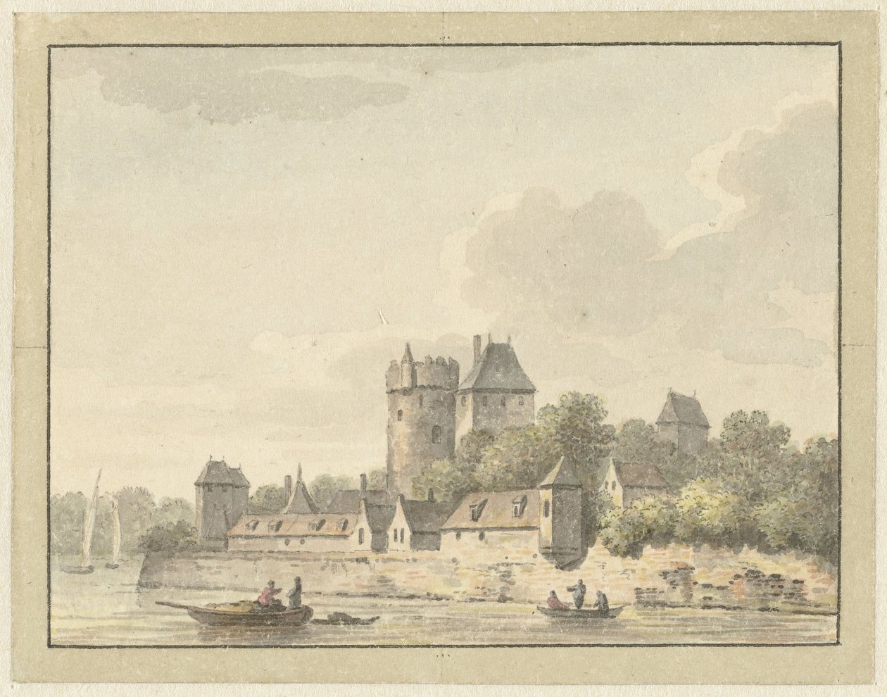Castello di Culemborg da Johann Heinrich Muntz