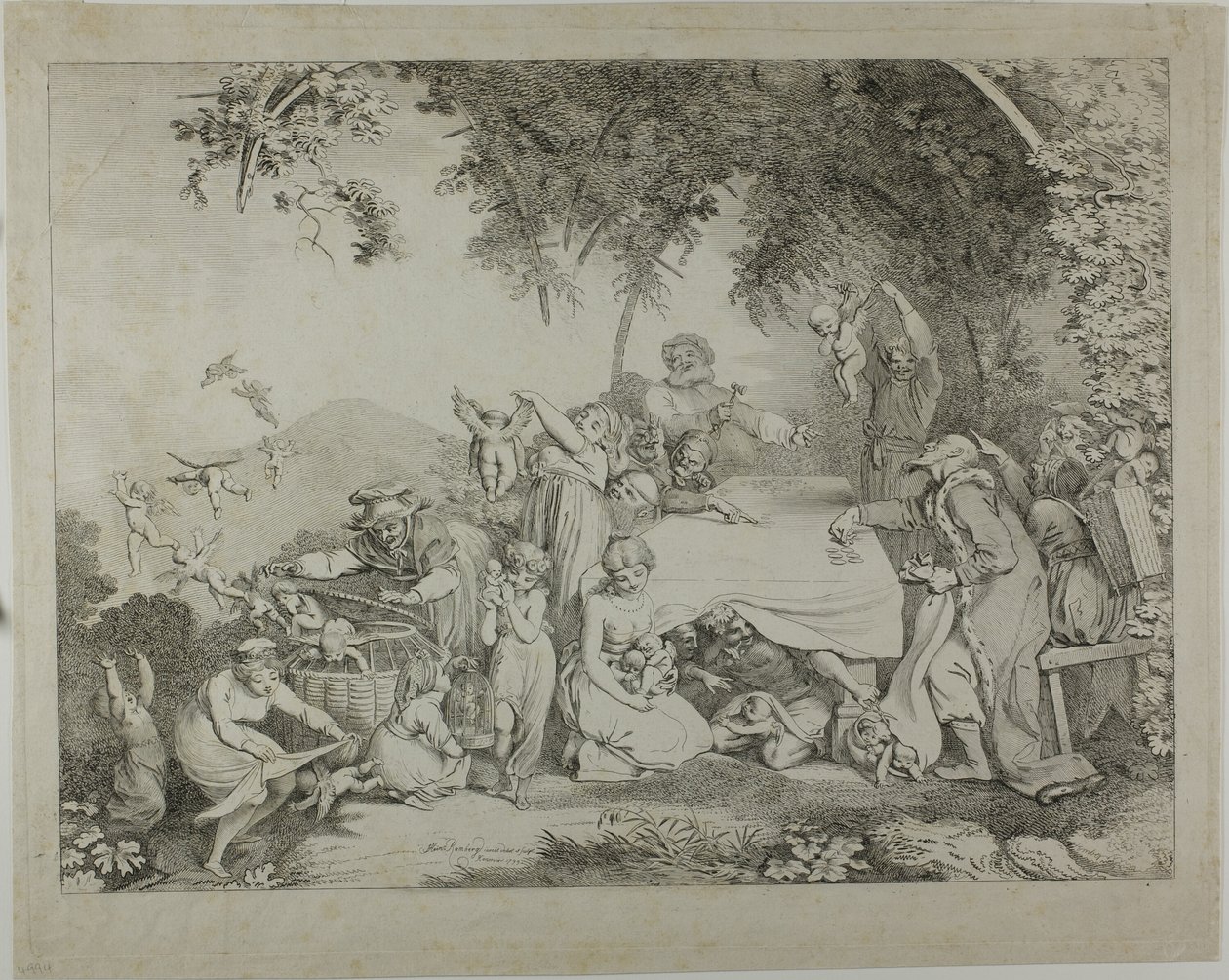 Asta dei Cupidi da Johann Heinrich Ramberg