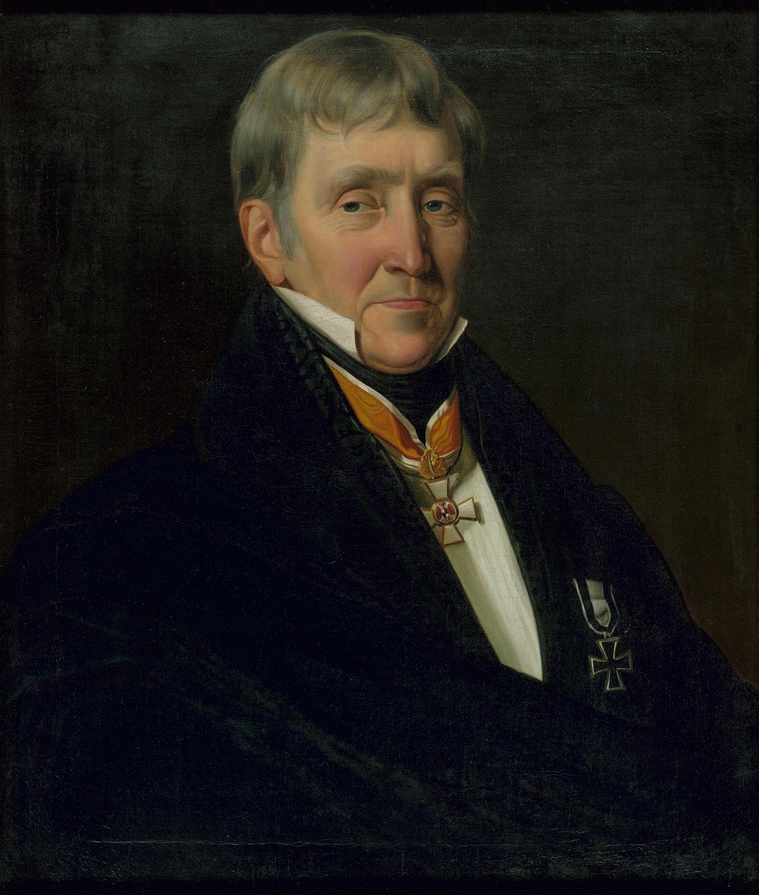 Ritratto di Franz Gerhard Wegeler 1765-1848, 1839 da Johann Heinrich Richter