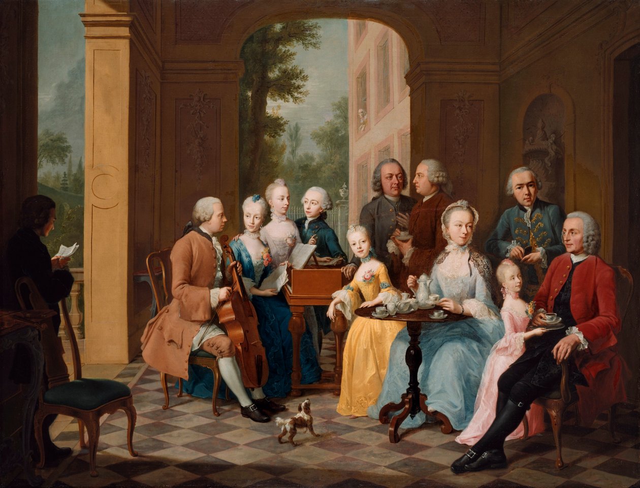Famiglia Timmermann, di Johann Heinrich Tischbein il Vecchio da Johann Heinrich Tischbein