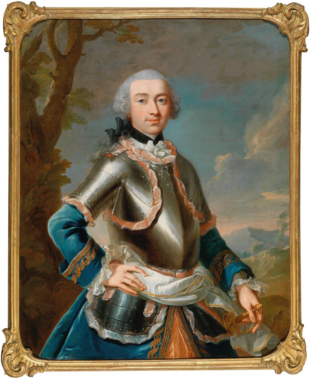 Ritratto del conte Rudolf Waldbott von Bassenheim 1731-1805, tra il 1755 e il 1765 da Johann Heinrich Tischbein the Elder