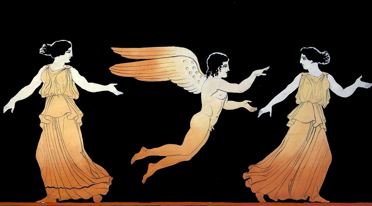 Eros che insegue due donne c.1796 da Johann Heinrich Wilhelm Tischbein