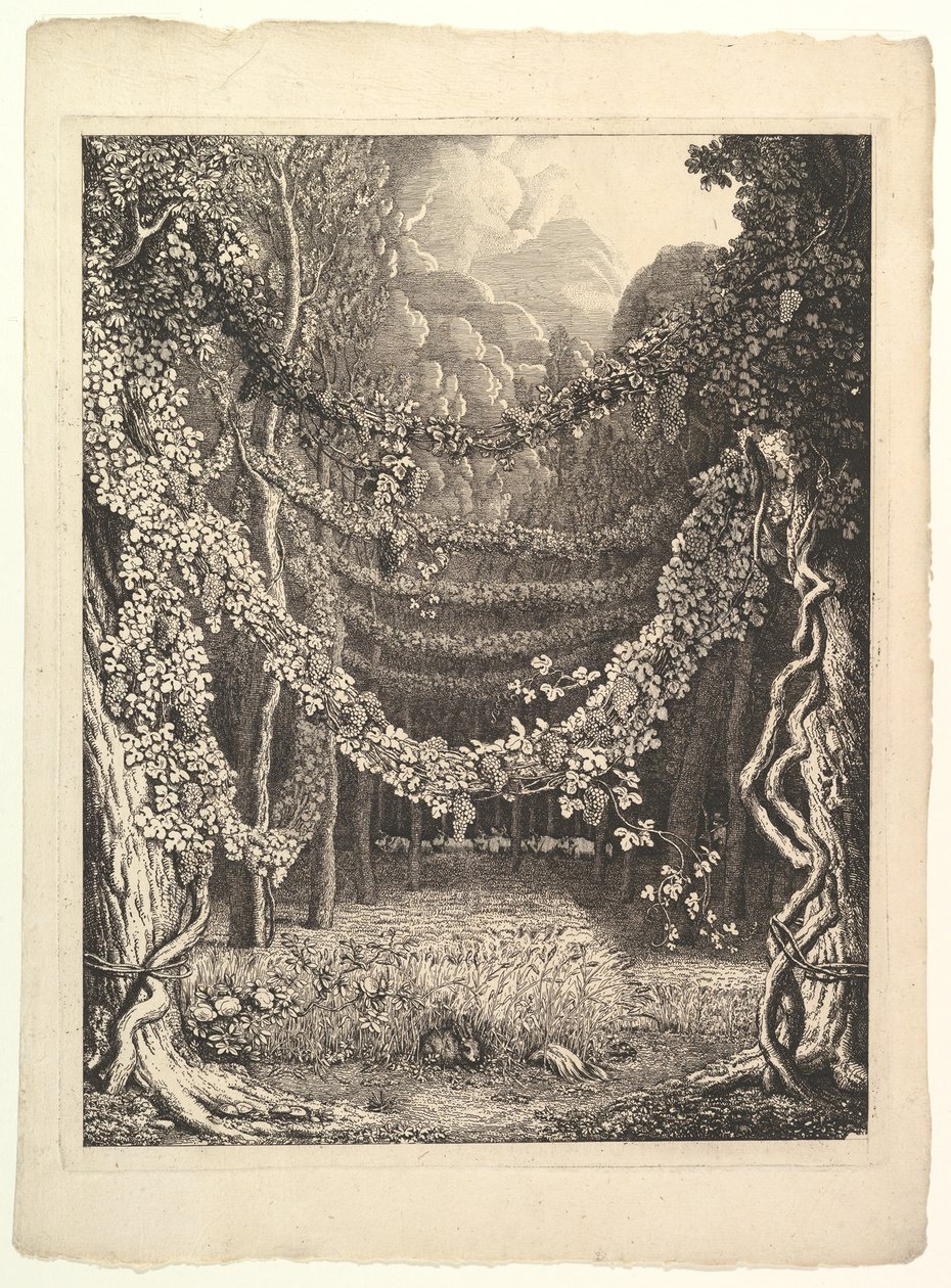 Frontespizio per Heft IV di Homer nach Antiken gezeichnet, Göttingen: Heinrich Diete..., ca. 1796 da Johann Heinrich Wilhelm Tischbein