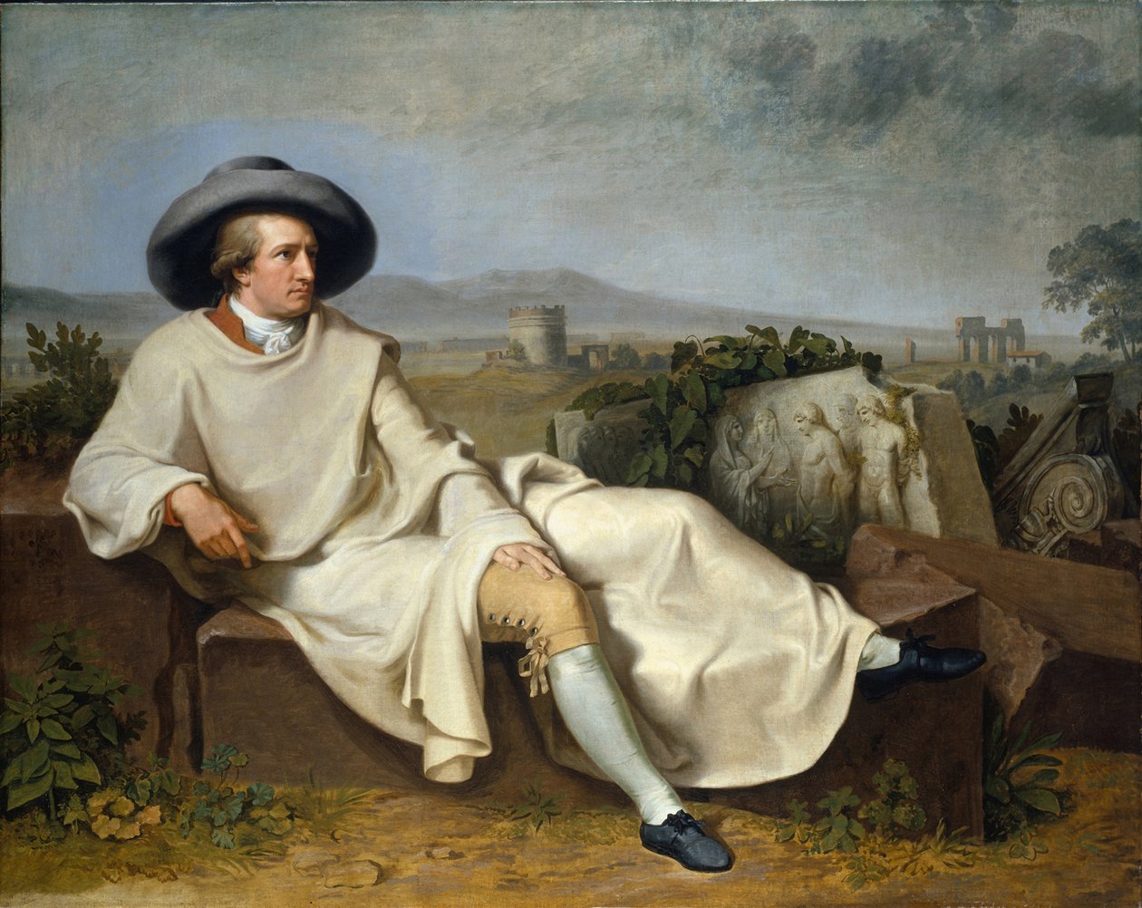 Goethe nella Campagna, 1787 da Johann Heinrich Wilhelm Tischbein