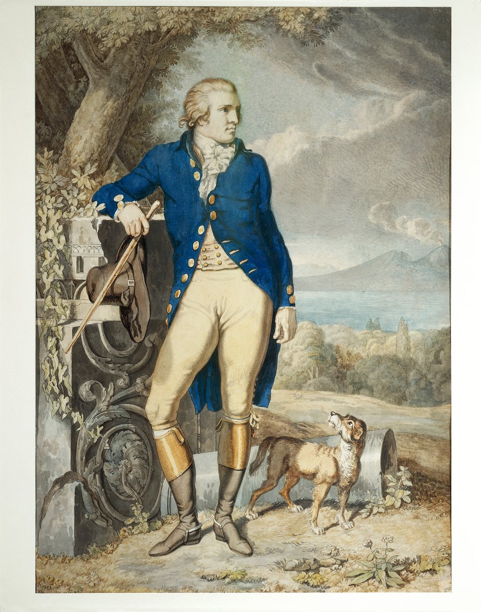 Ritratto di Johann Wolfgang von Goethe in campagna da Johann Heinrich Wilhelm Tischbein