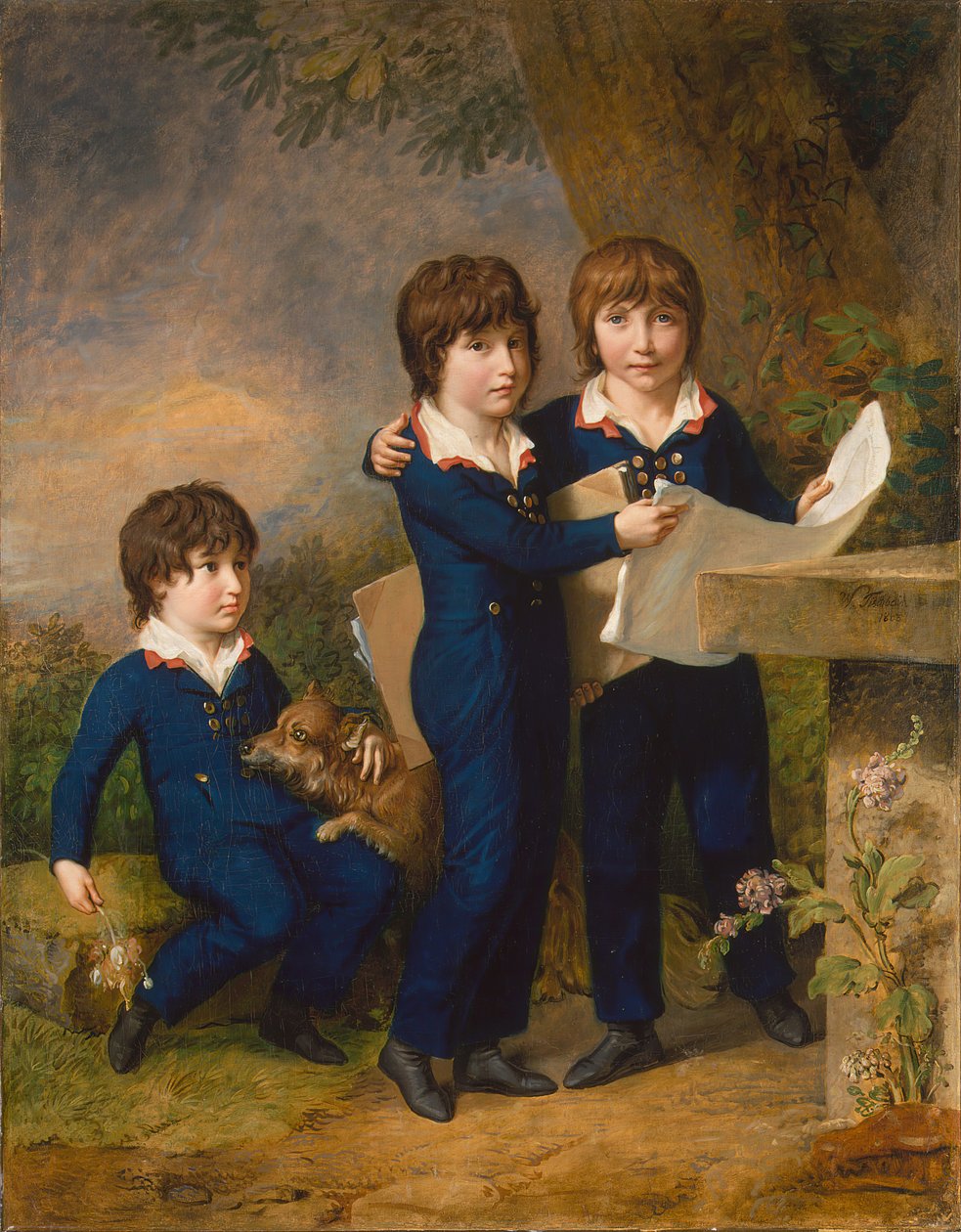I figli di Martin Anton Heckscher: Johann Gustav Wilhelm Moritz 1797-1865..., 1805 da Johann Heinrich Wilhelm Tischbein