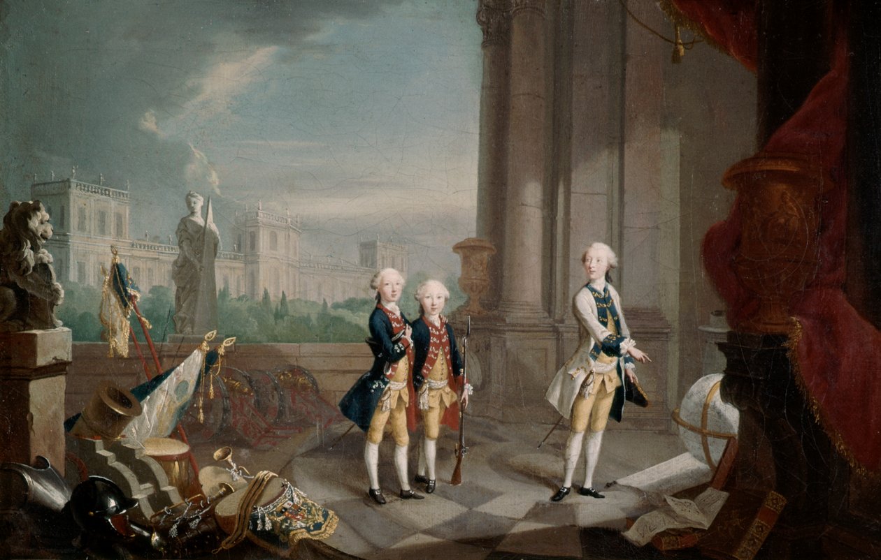 I Figli di Federico II di Assia-Kassel Landgrave, 1770-1829 da Johann Heinrich Wilhelm Tischbein
