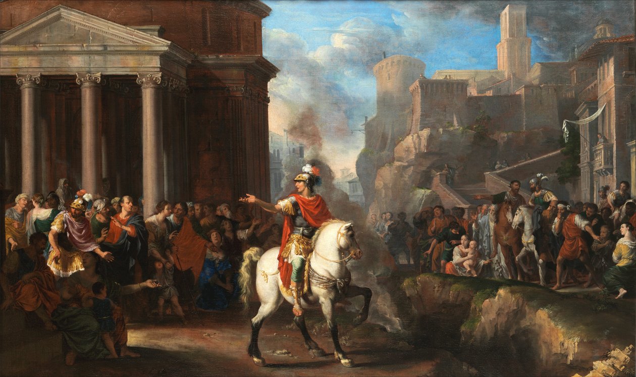 Johann Heiss Marcus Curtius precipita nell