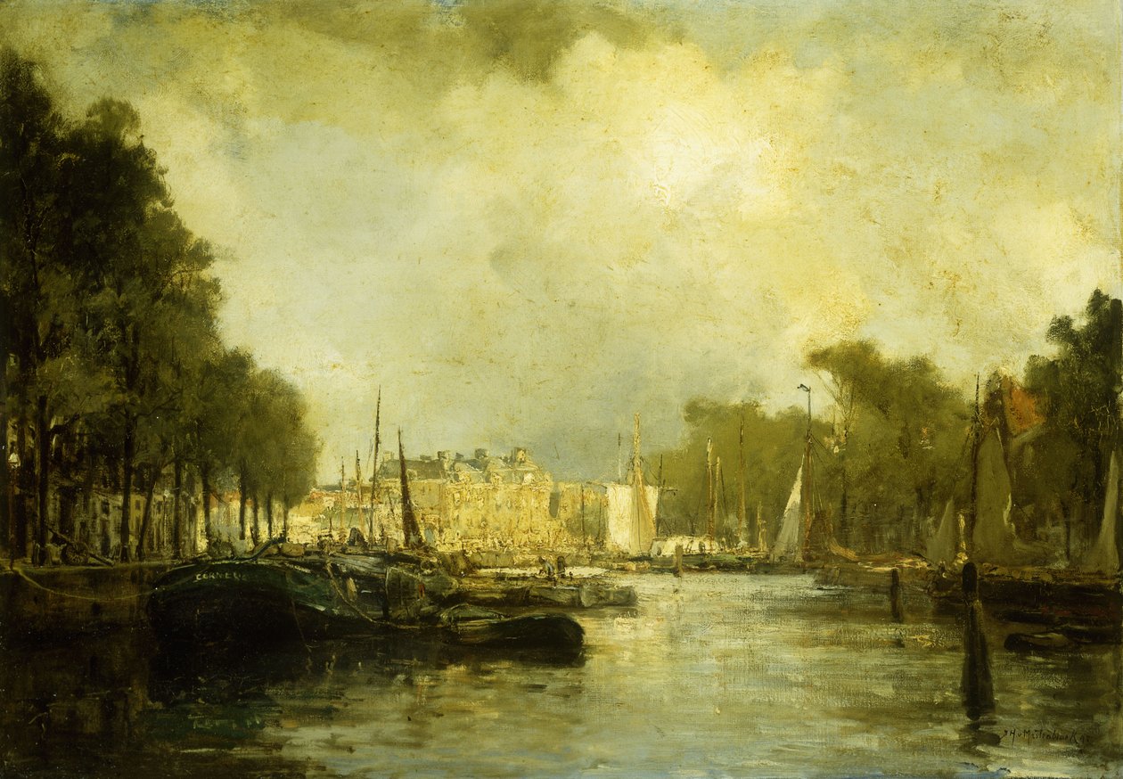 Porto di Rotterdam da Johann Hendrik Mastenbroek