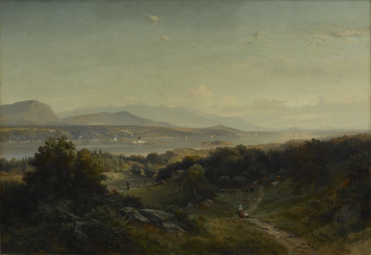 Paesaggio, Hyde Park, New York, 1859 da Johann Herman Carmiencke