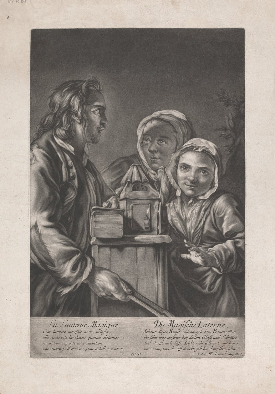 La lanterna magica da Johann Jacobus Haid