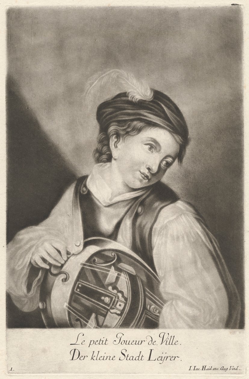 Il piccolo giocatore di città da Johann Jacobus Haid
