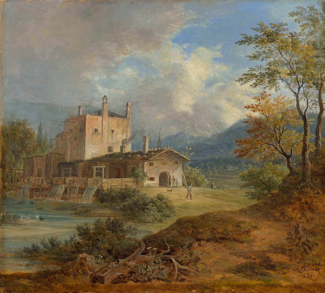 Fucina nel montagna da Johann Jakob Dorner der Jüngere