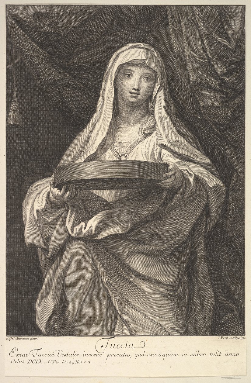 Tuccia, 1720 da Johann Jakob Frey the Elder