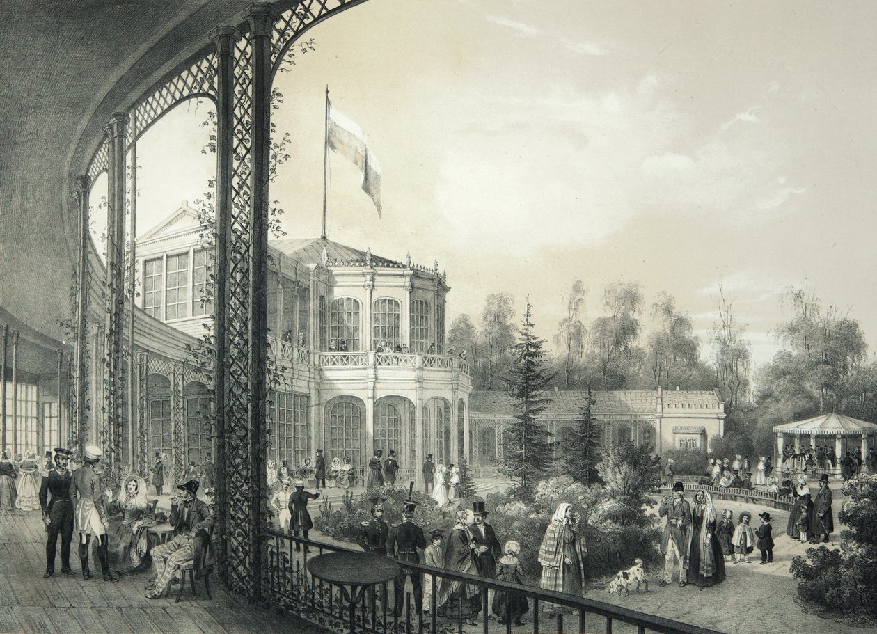 La stazione ferroviaria di Pavlovsk da Johann Jakob Meier