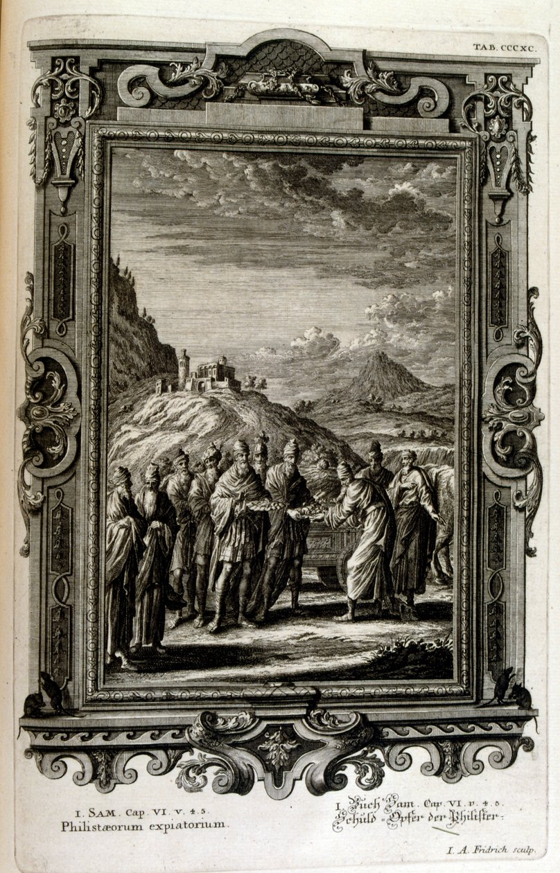 Offerte fatte ai Filistei da Johann Jakob Scheuchzer