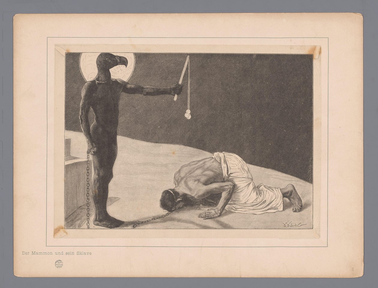 Adorazione di Mammona da Johann Jakob Weber