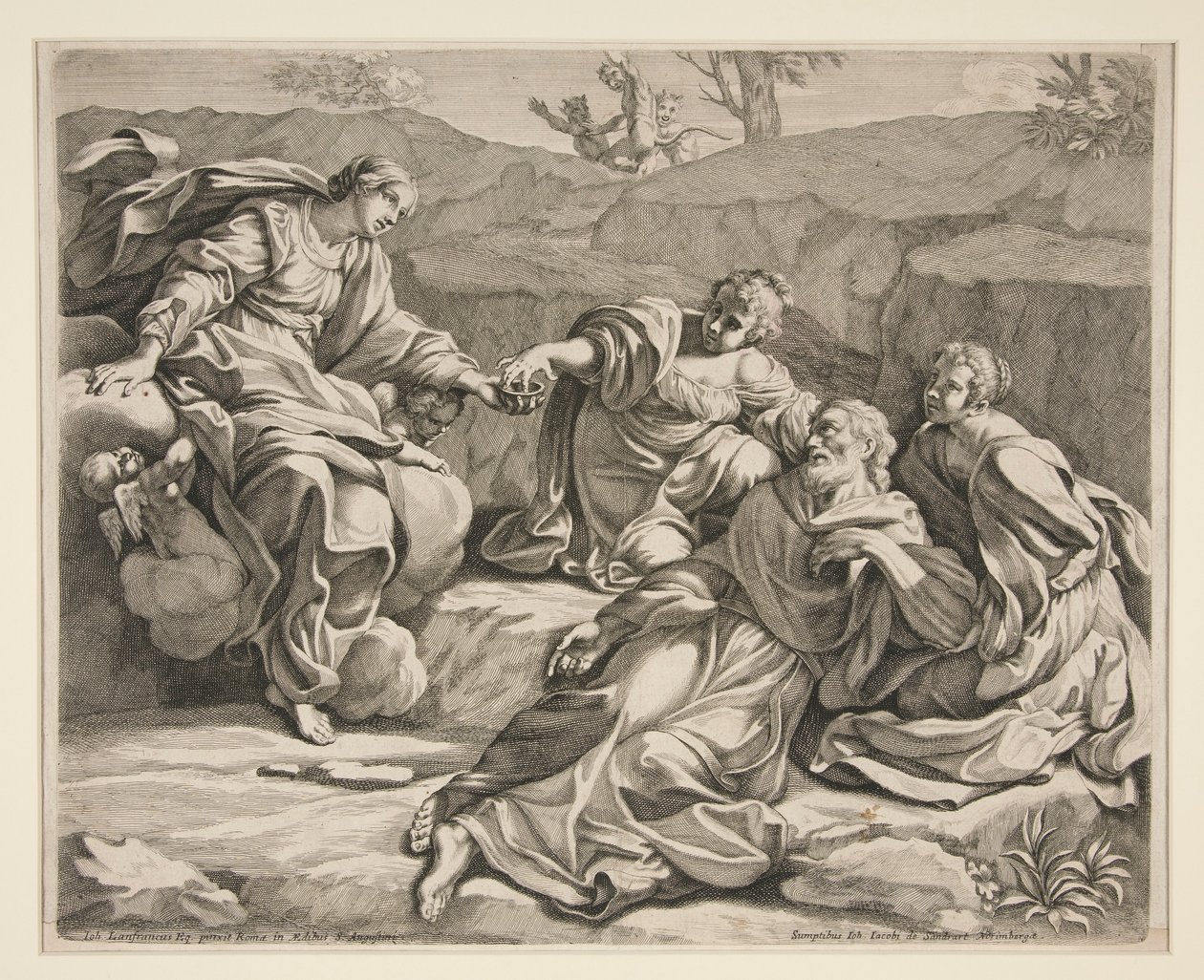San Guglielmo assistito da vergini da Johann Jakob von Sandrart