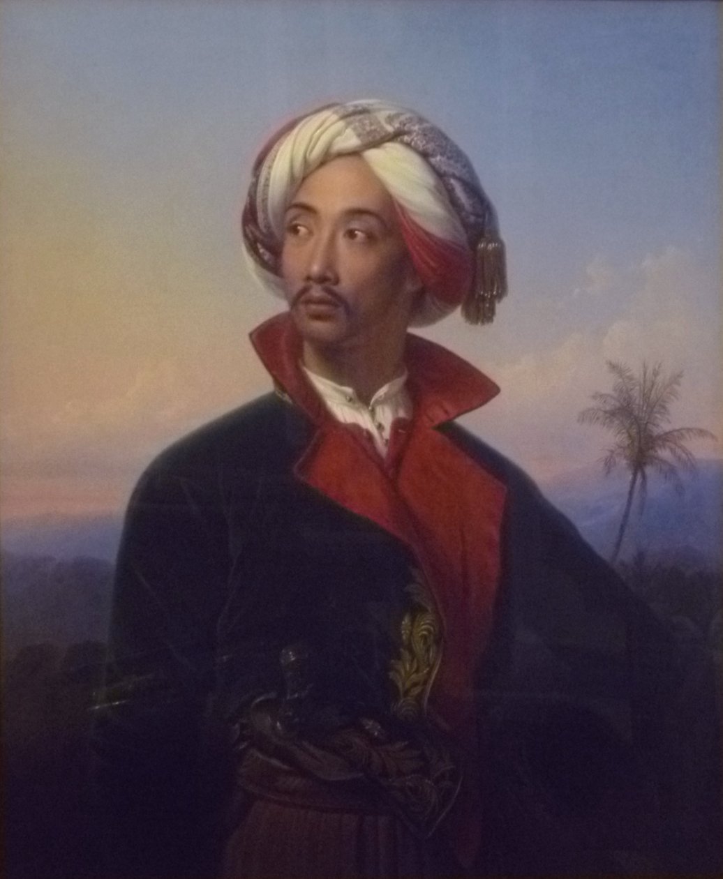 Ritratto del principe Raden Saleh Syarif Bustaman (1811-1880) da Johann Karl Bähr