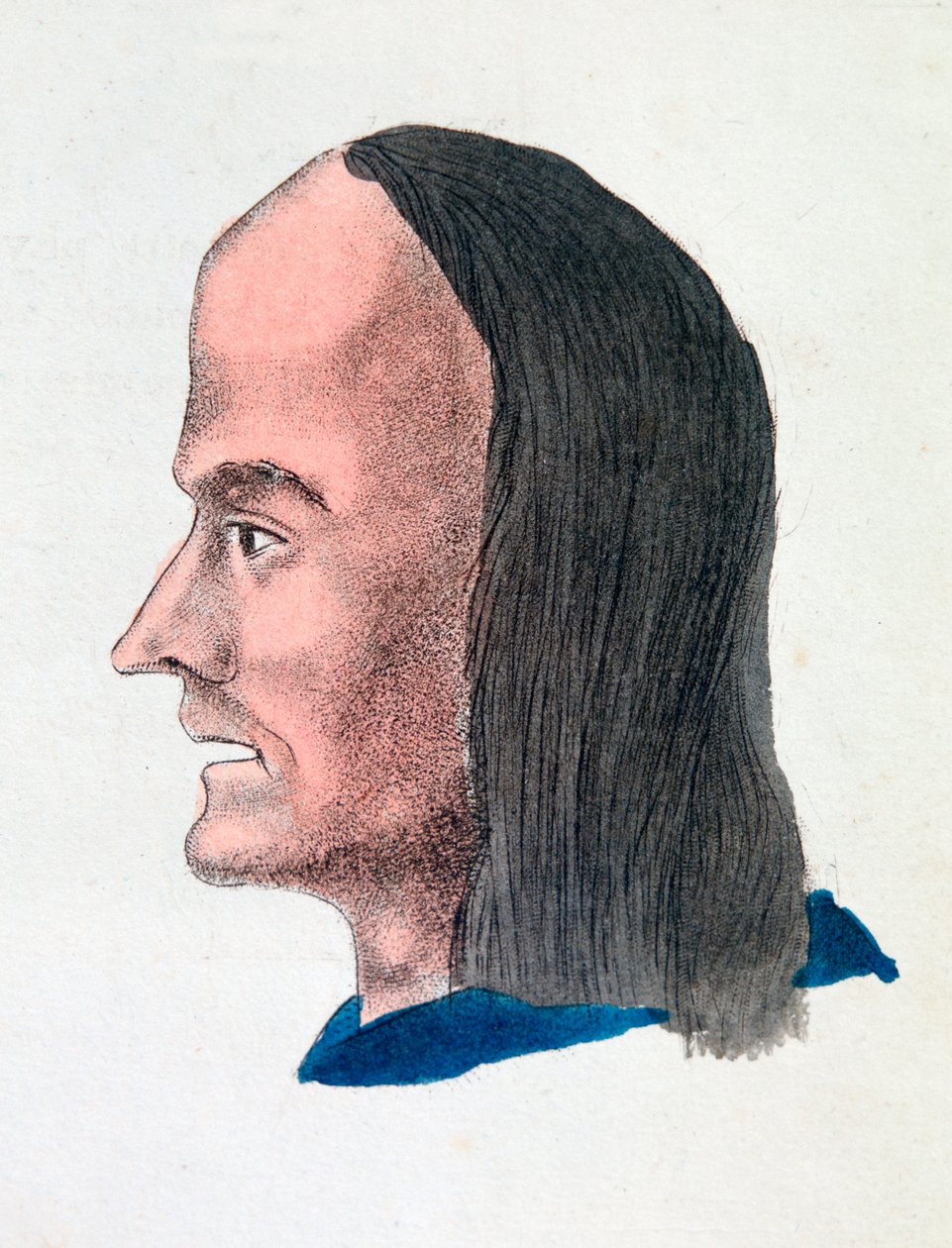 Le caratteristiche facciali di un vagabondo da Johann Kaspar Lavater