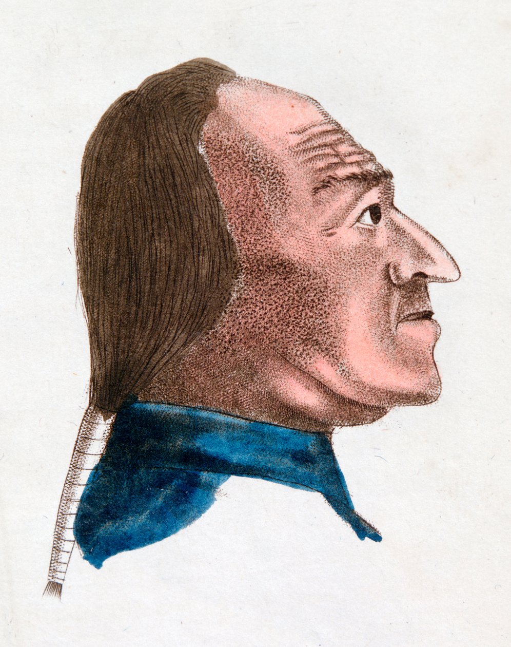 Le caratteristiche facciali di una persona dal temperamento rapido, 1808 da Johann Kaspar Lavater