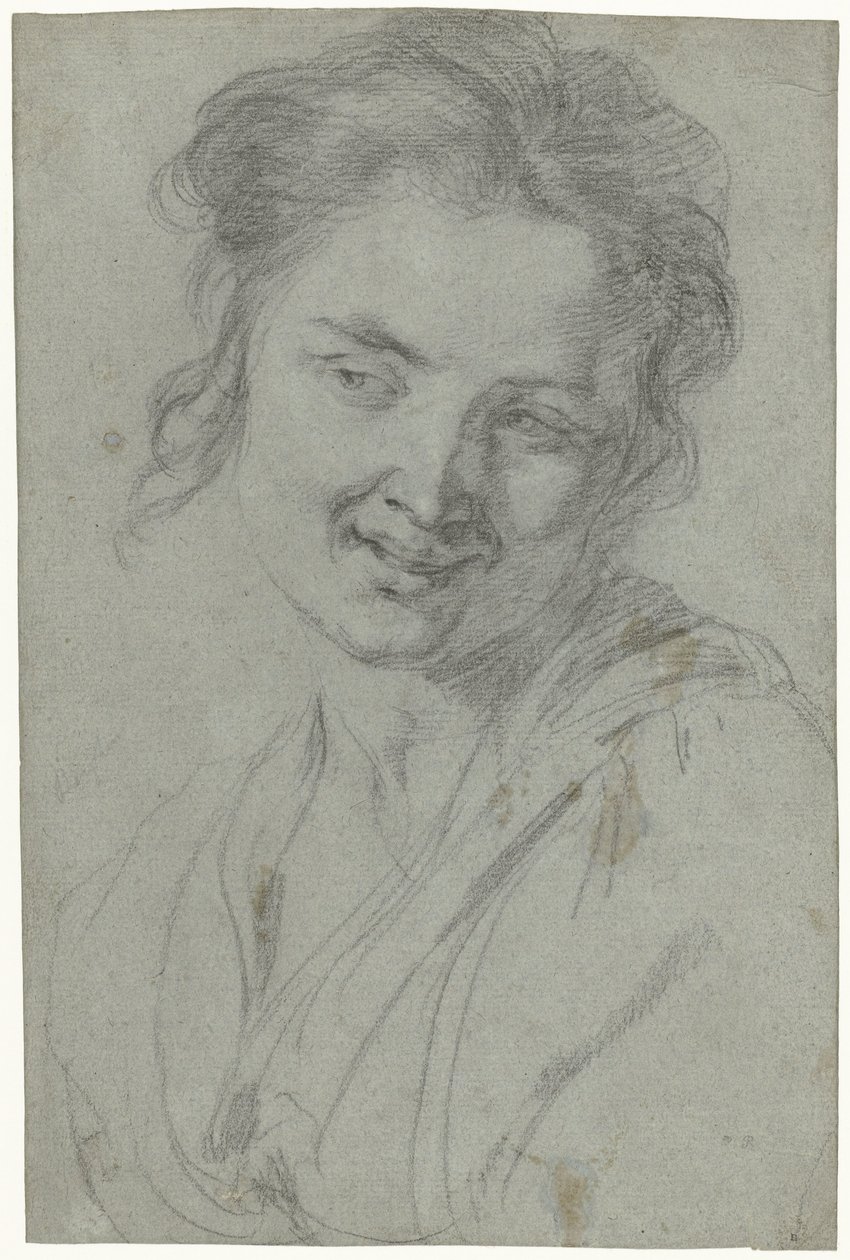 Studio di una donna che ride da Johann Liss