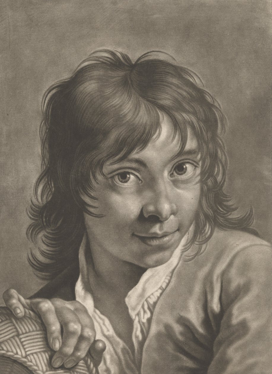 Ritratto di un ragazzo con un cesto da Johann Lorenz Haid