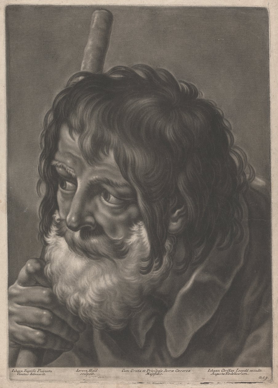 Ritratto di un uomo con un bastone da Johann Lorenz Haid