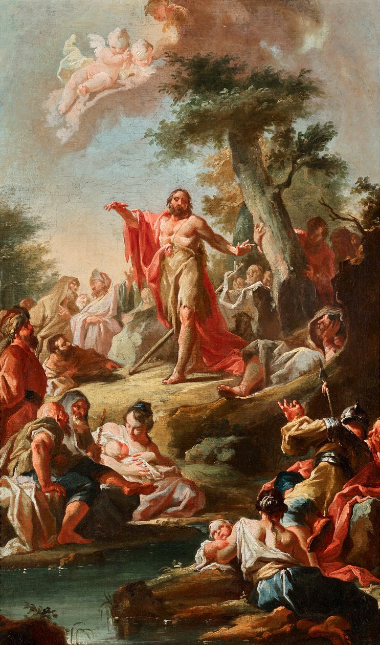 La predica di Giovanni Battista da Johann Lucas Kracker