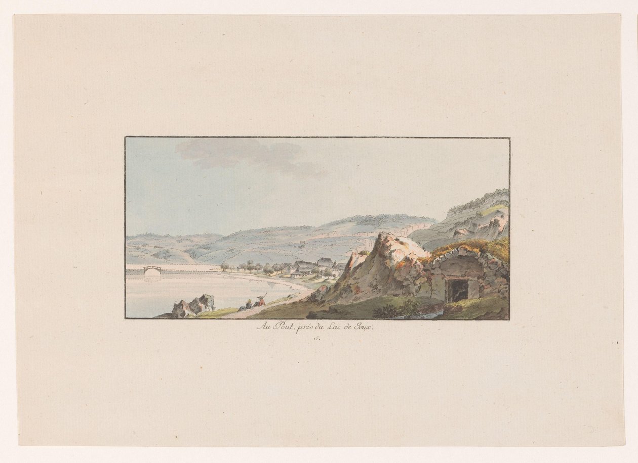 Veduta di Pout presso il Lac de Joux da Johann Ludwig Aberli