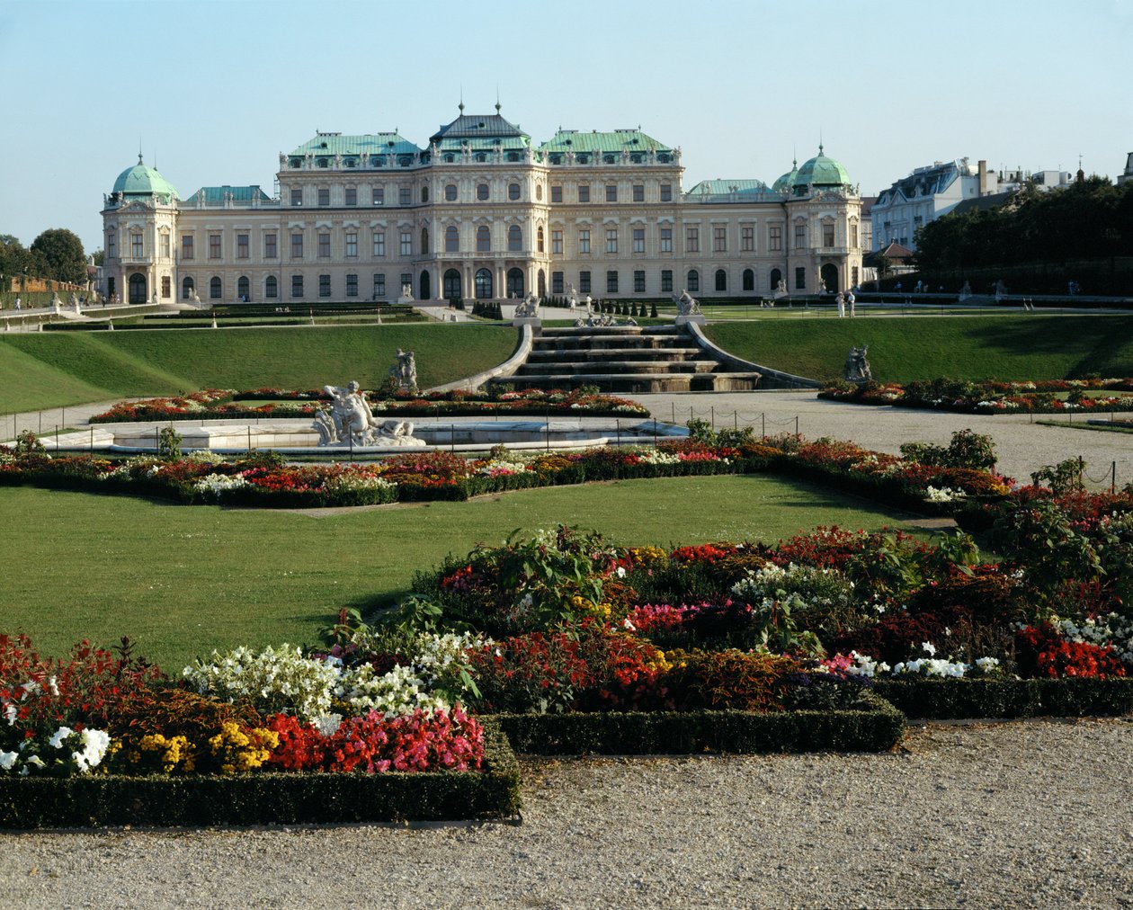 Palazzo Belvedere, residenza estiva del principe Eugenio di Savoia ... da Johann Lukas von Hildebrandt