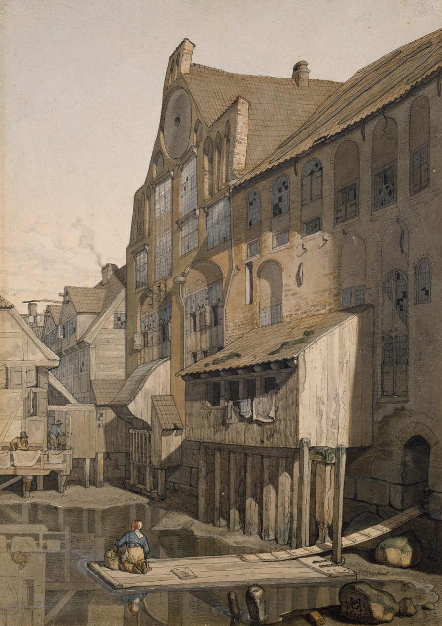 Lato nord del monastero di San Giovanni ad Amburgo da Johann Martin Gensler