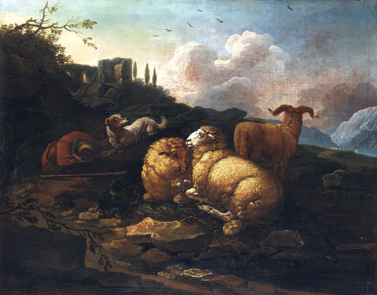 Johann Melchior Roos Pecora e pastore da Johann Melchior Roos